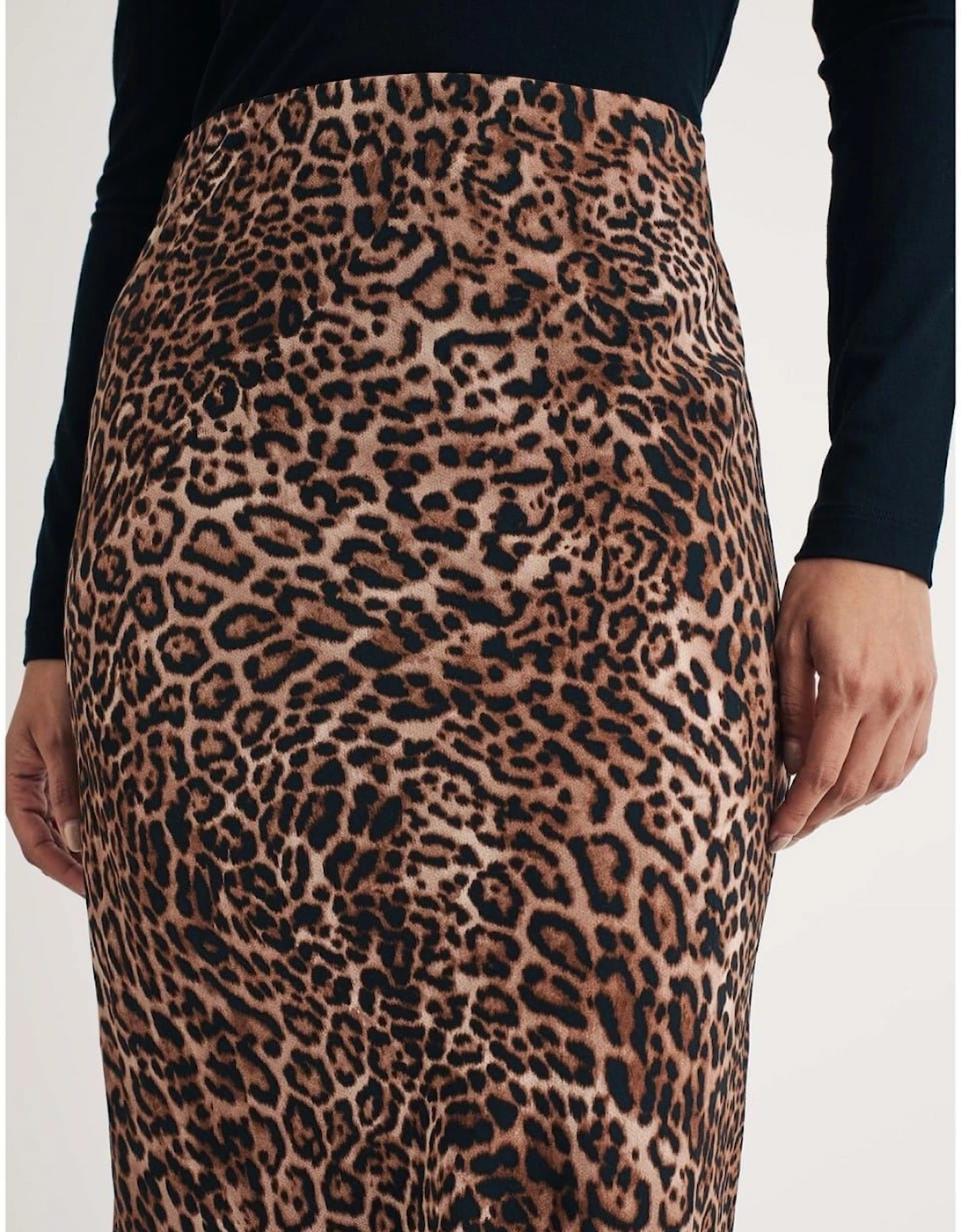 Pytn Animal Patterned Maxi Trumpet Skirt