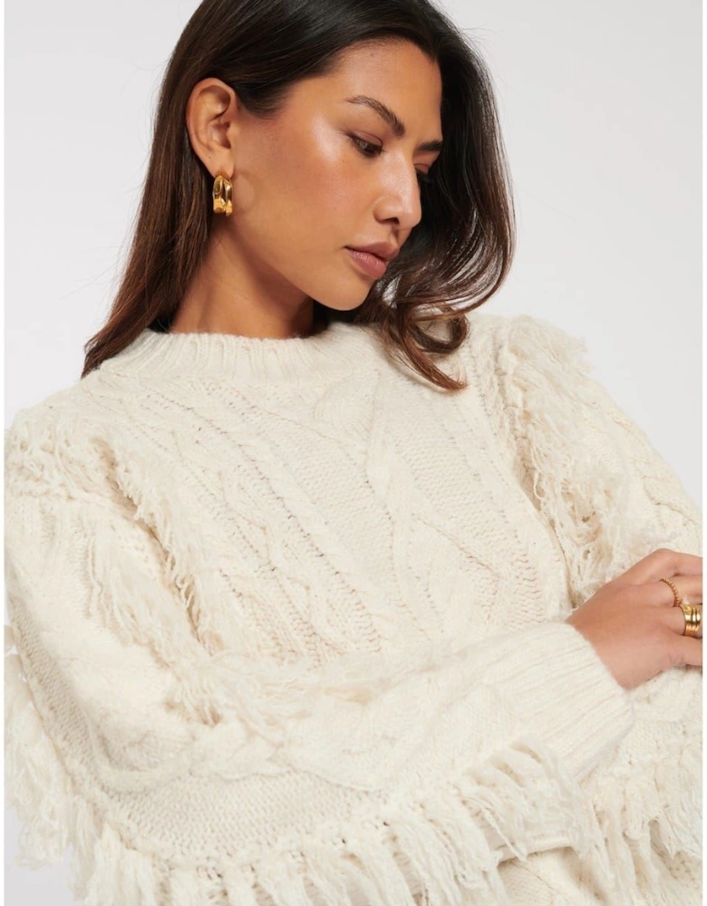 Crew Neck Relaxed Fit Long Sleeve Sweater