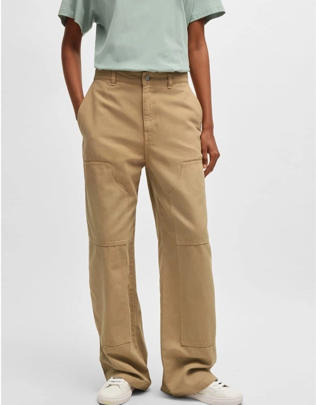 Hacarpe Straight Leg Cargo Trousers