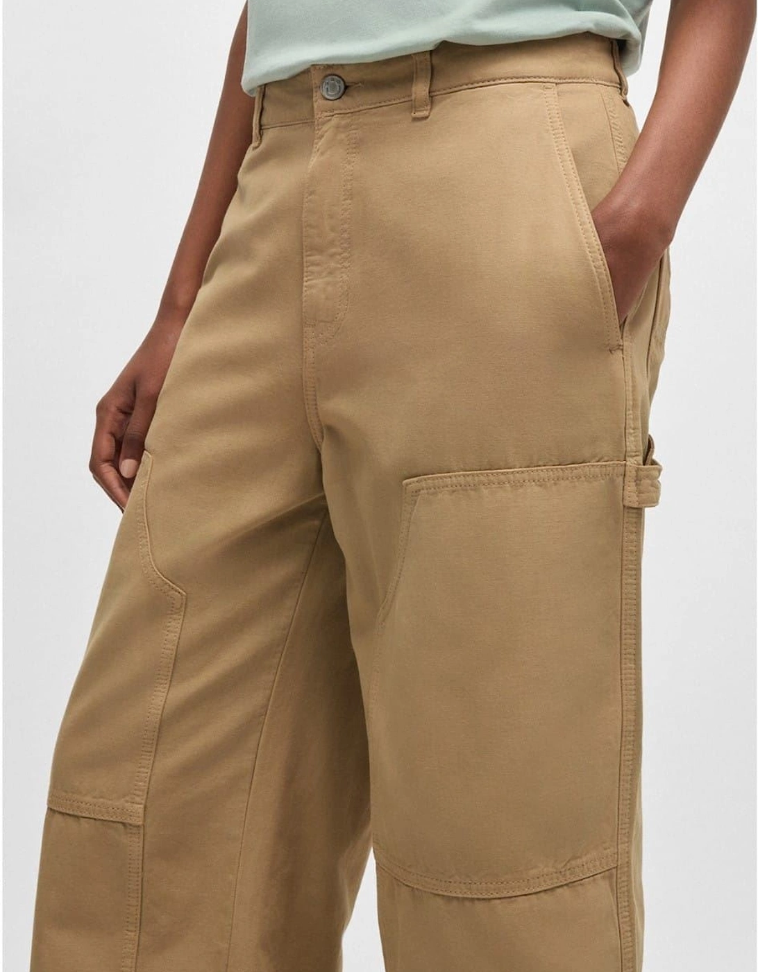 Hacarpe Straight Leg Cargo Trousers