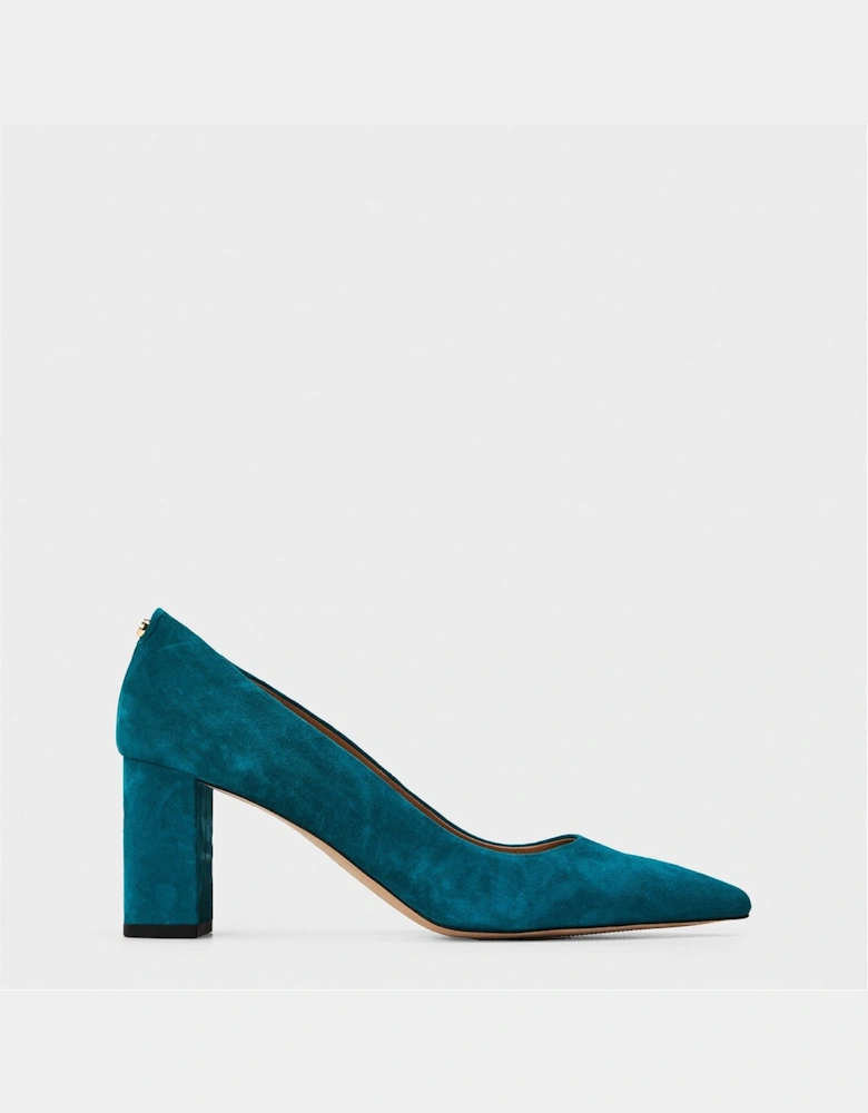 Janet Block Heel Almond Toe Court Shoes