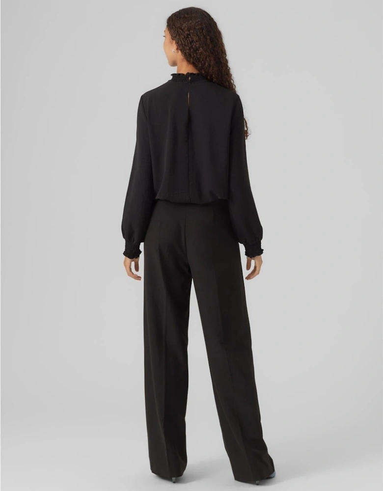 Mock Neck Regular Fit Blouse
