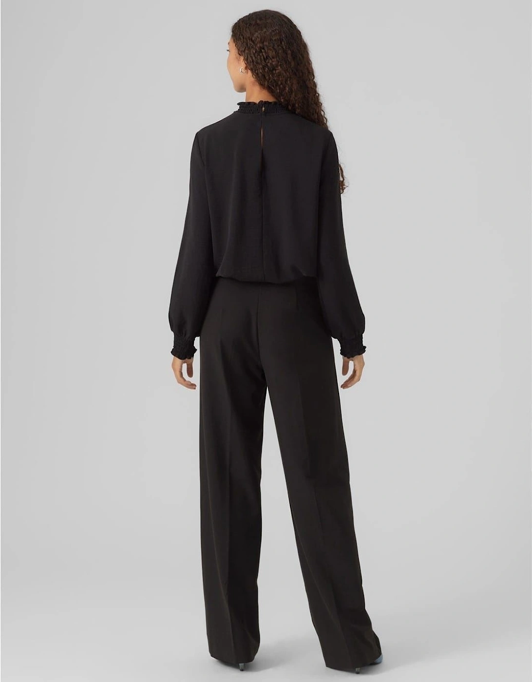 Mock Neck Regular Fit Blouse