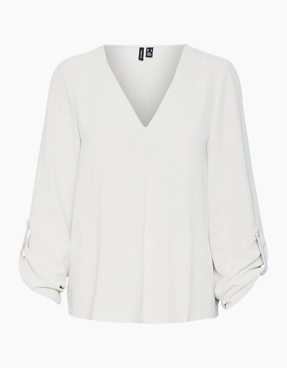 V-Neck Long Sleeve Blouse
