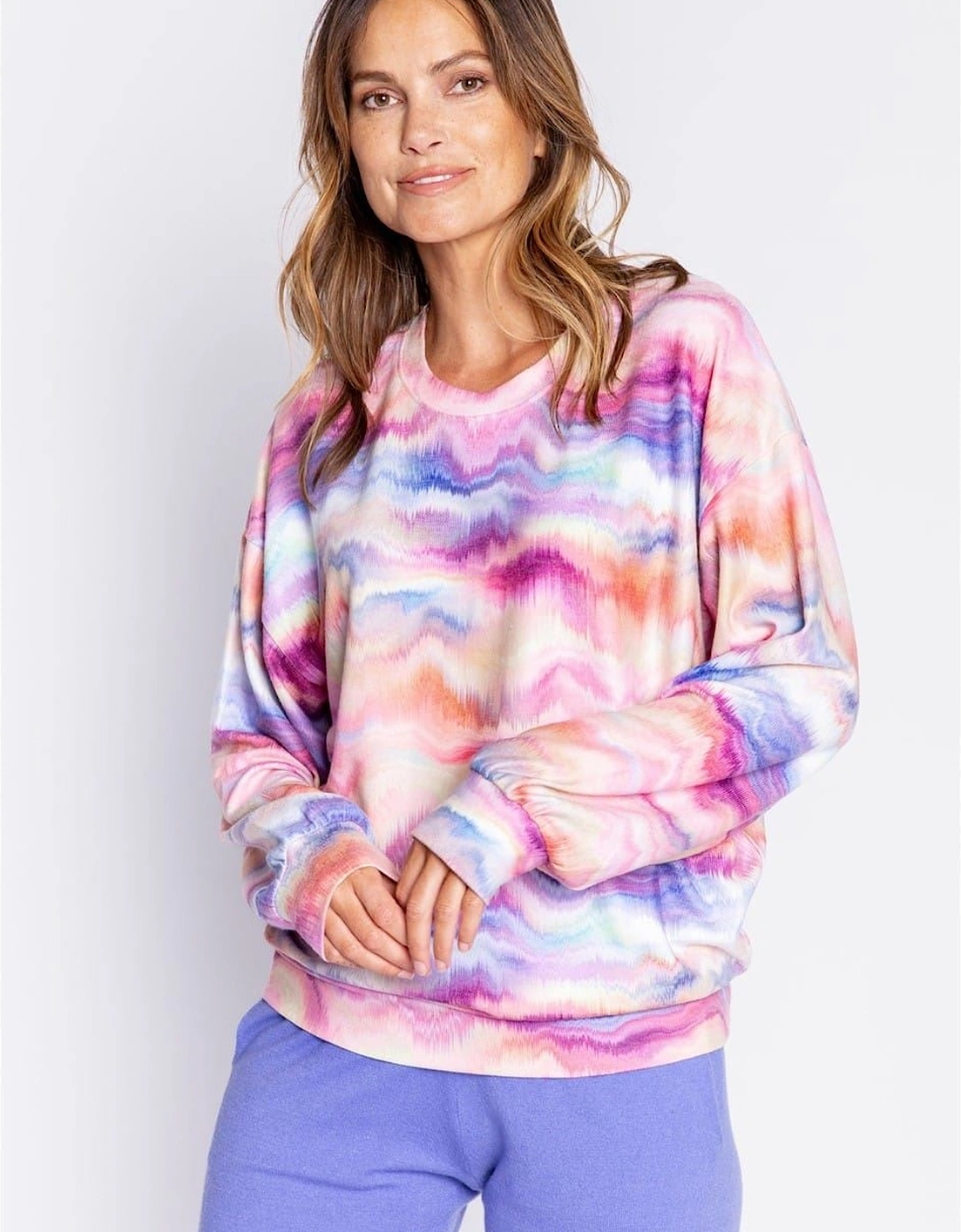 Pj Salvage Women's Multi Salv Tie Die Shirt - Size: 14