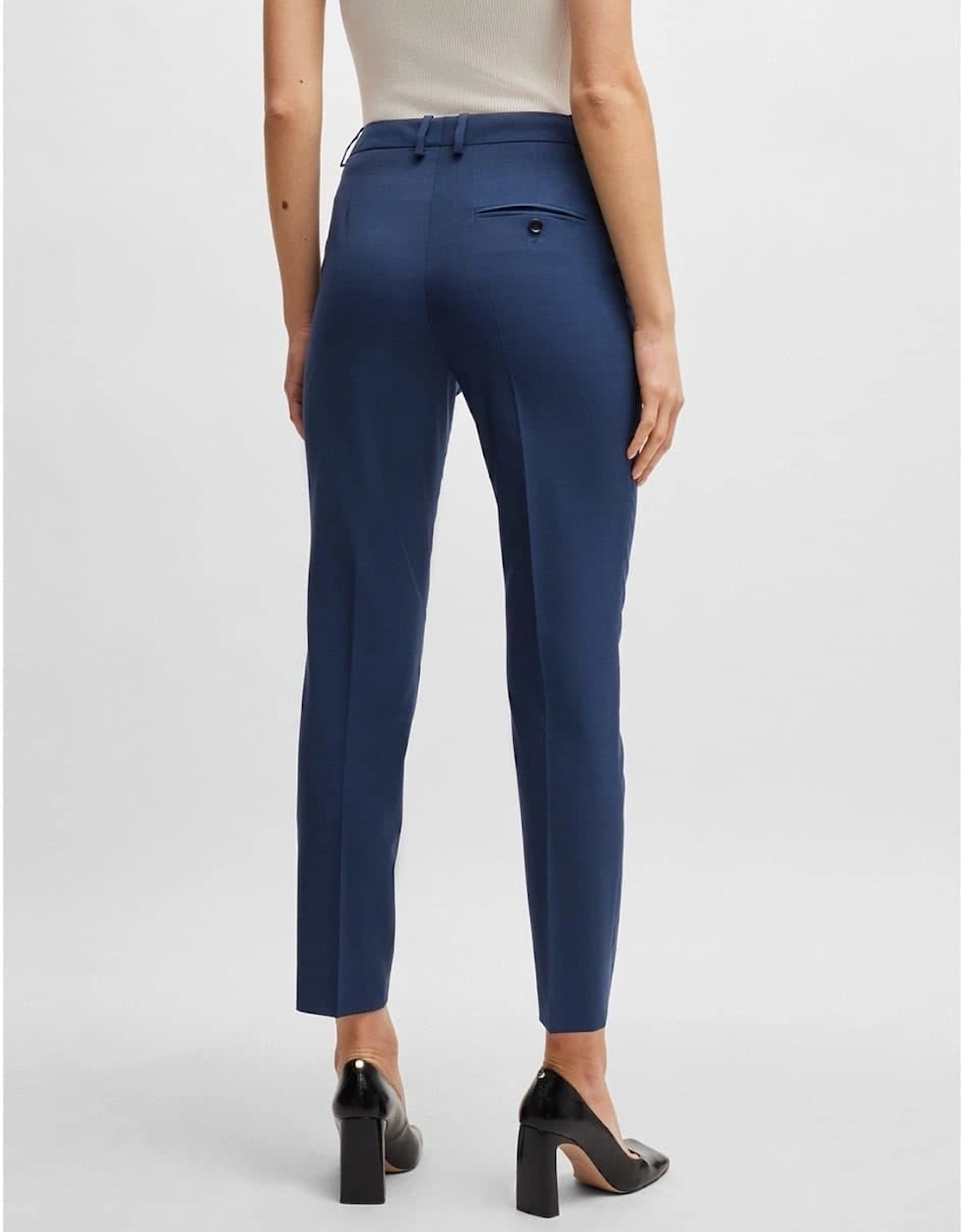 Tamata4 Solid Patterned Straight Trousers