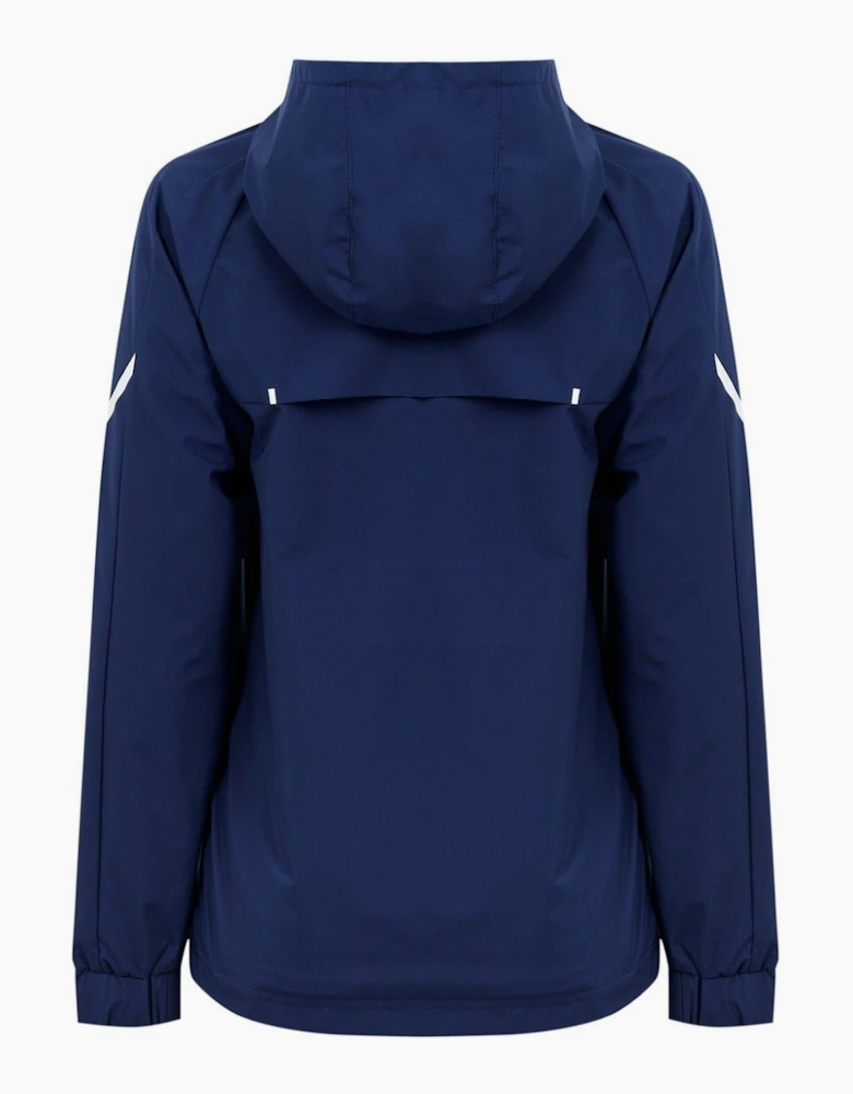 Hooded Windbreaker Long Jacket