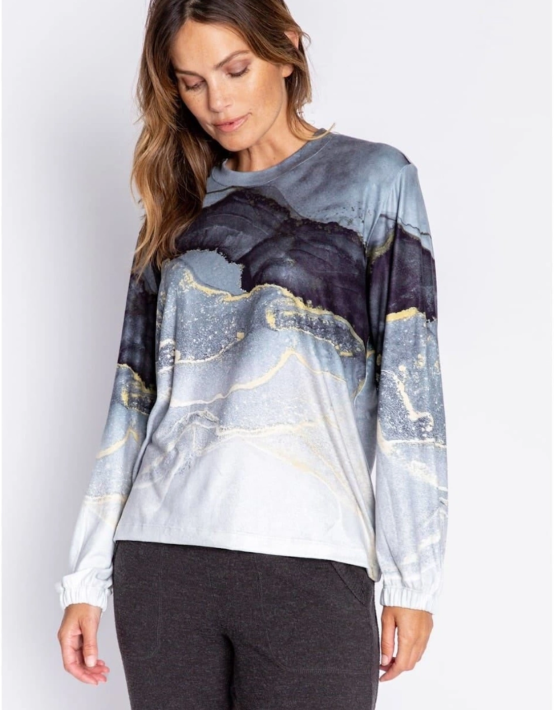 Pj Salvage Women's Multi Salvage Ombre Shirt - Size: 8 Xs