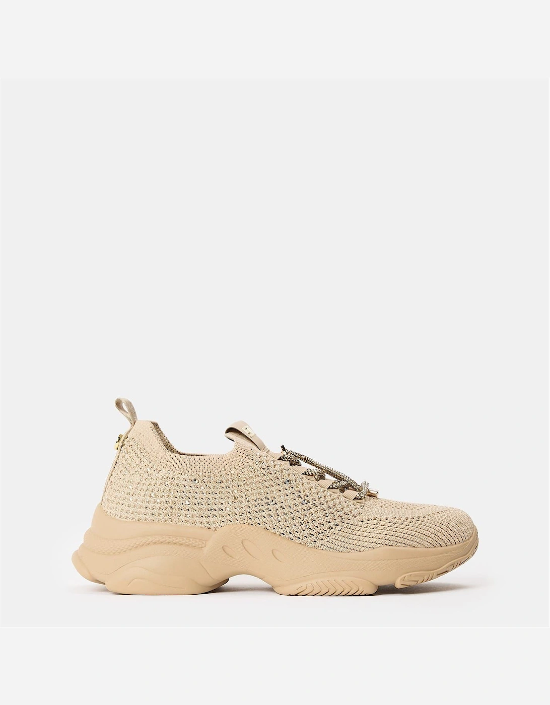 Steve Madden Women's Tan Textured Lace-Up Chunky Sneakers - Size 9