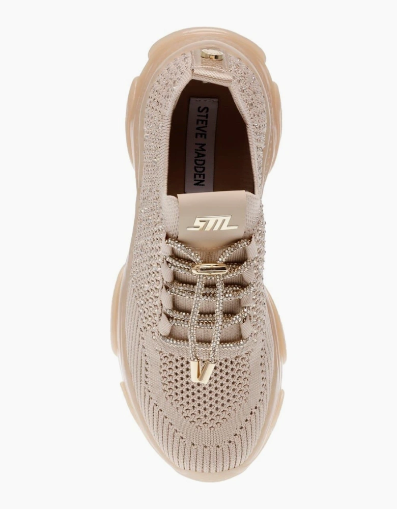 Textured Lace-Up Chunky Sneakers