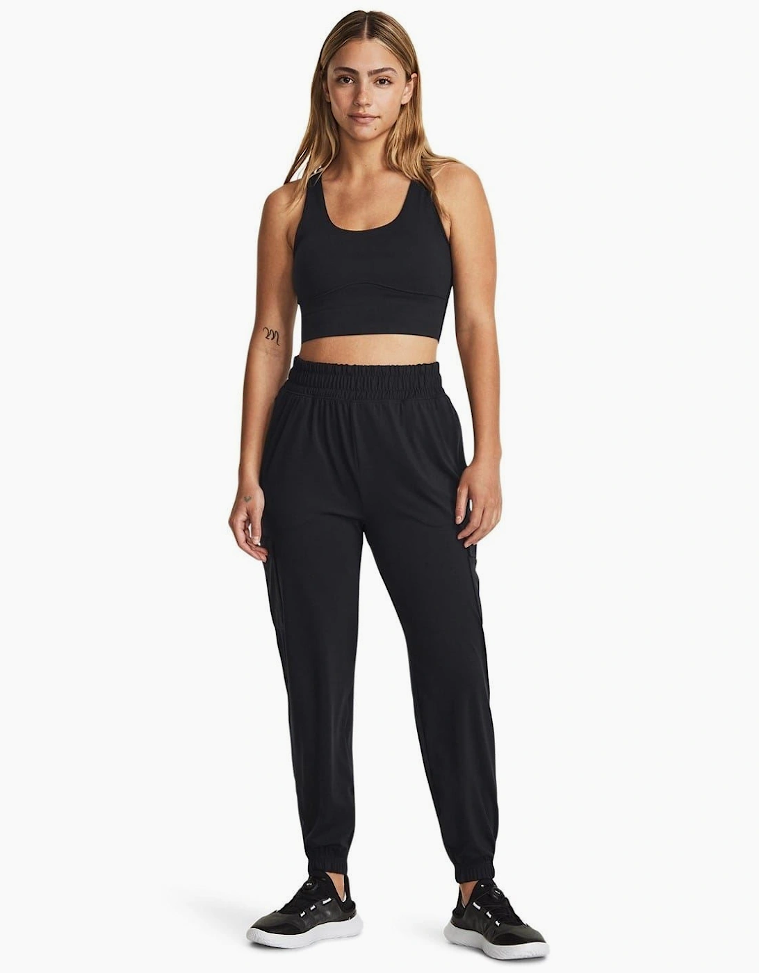 Solid Patterned Cargo Joggers