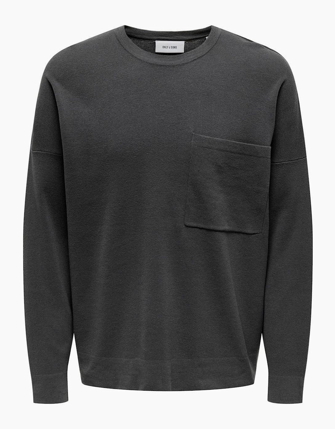 Relaxed Fit Crew Neck Long Sleeve Sweatshirt, 2 of 1