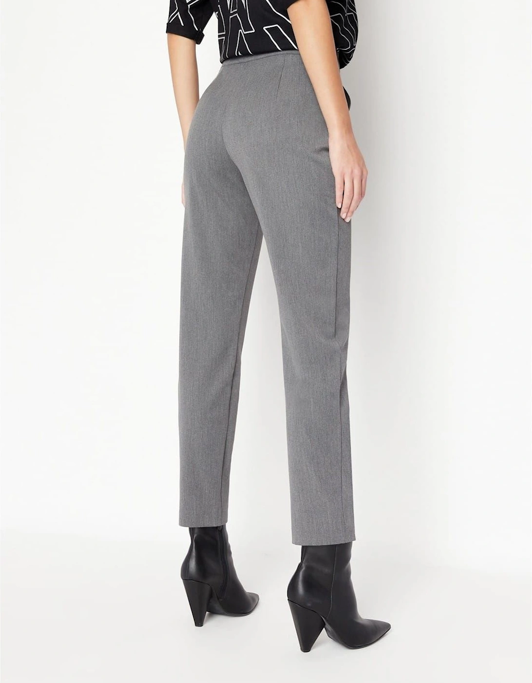 Solid Patterned Slim Trousers