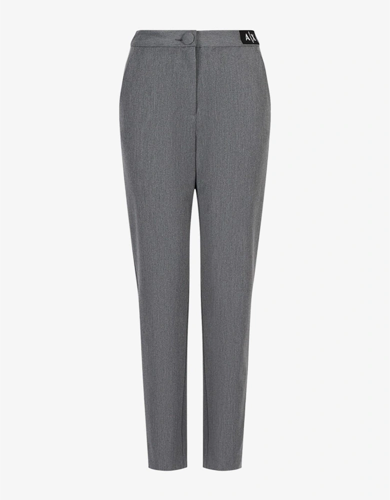 Solid Patterned Slim Trousers