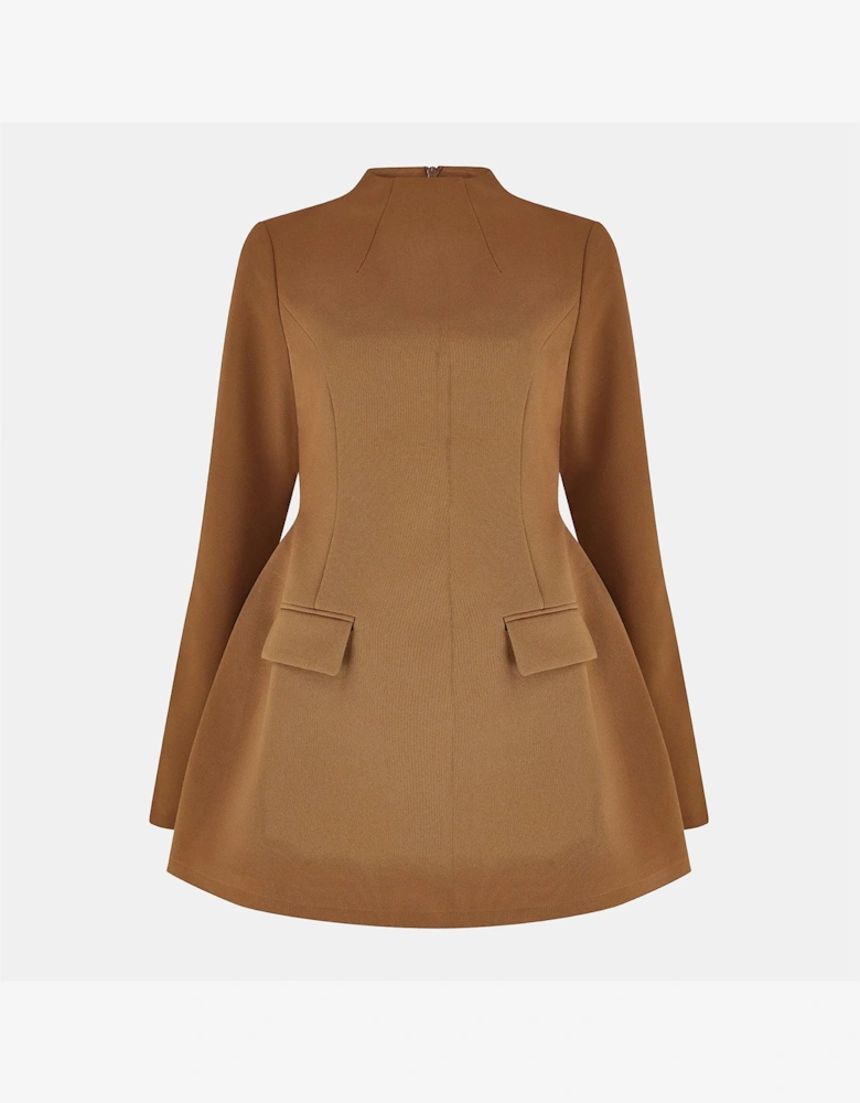 Womens Long Sleeve Mini Dress