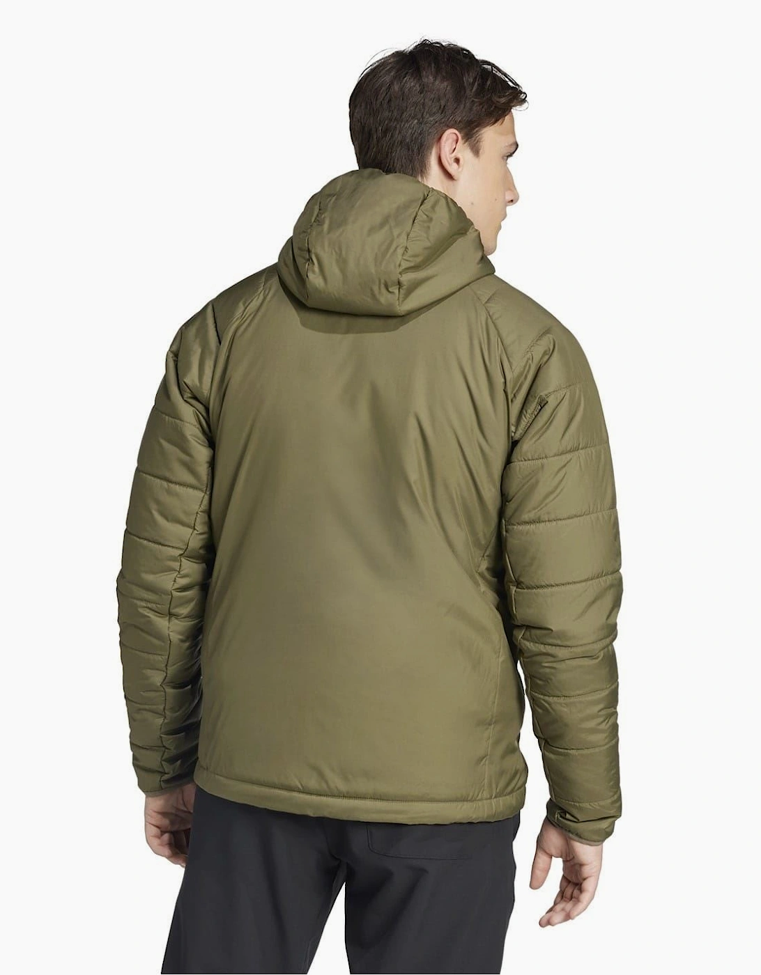 Hooded Adjustable Drawstring Zipped Pocket Solid Patterned Puffer Jacket