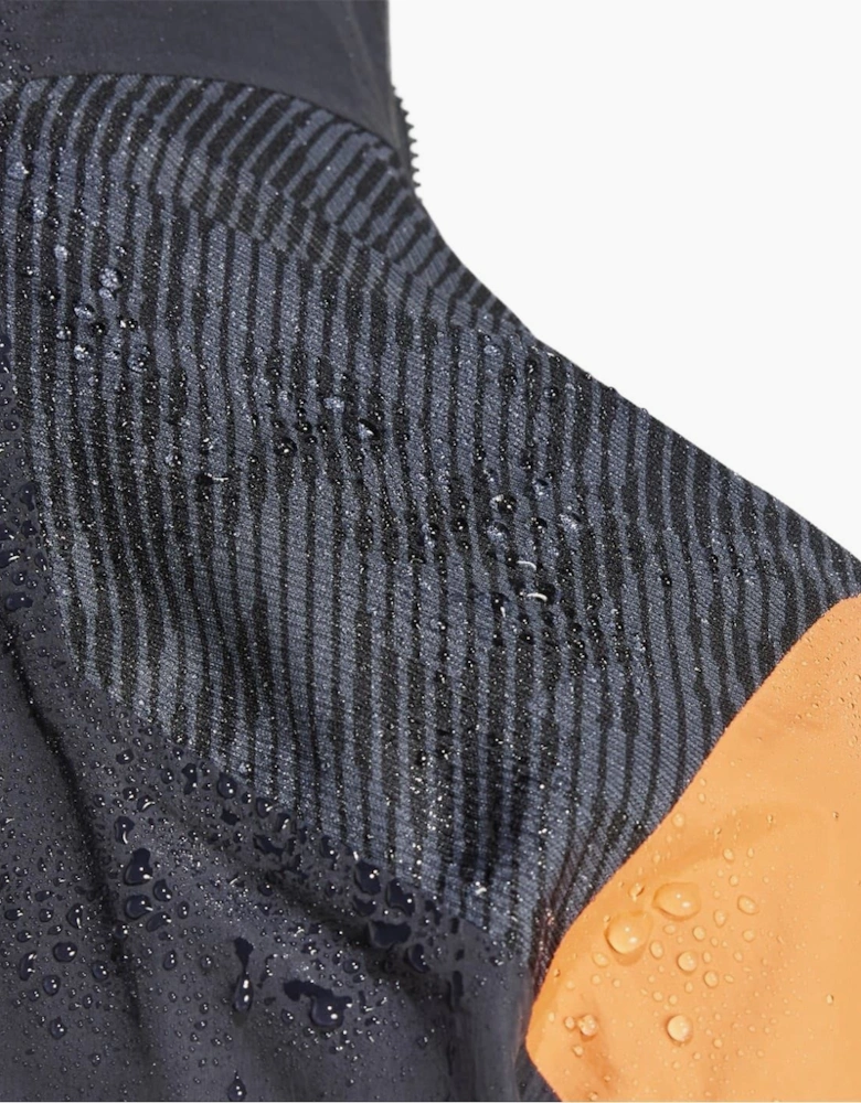 XPR Hybrid Hooded Full Zipper Color Block Rain Jacket