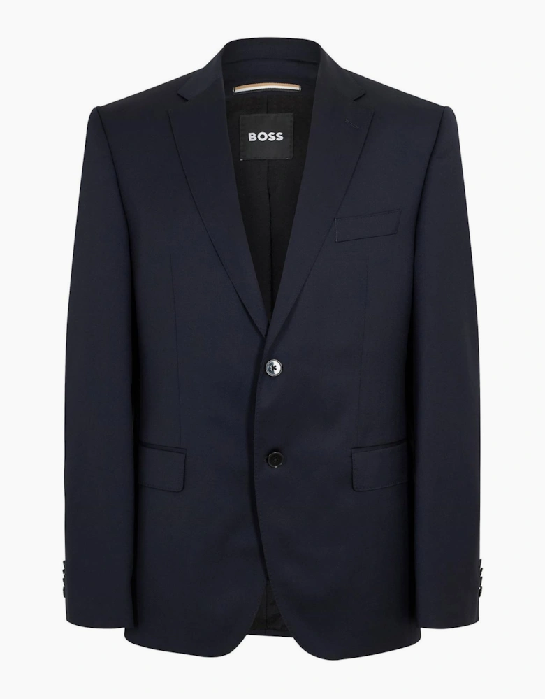 Jeckson Solid Patterned Suit Jacket with Flap and Chest Pocket