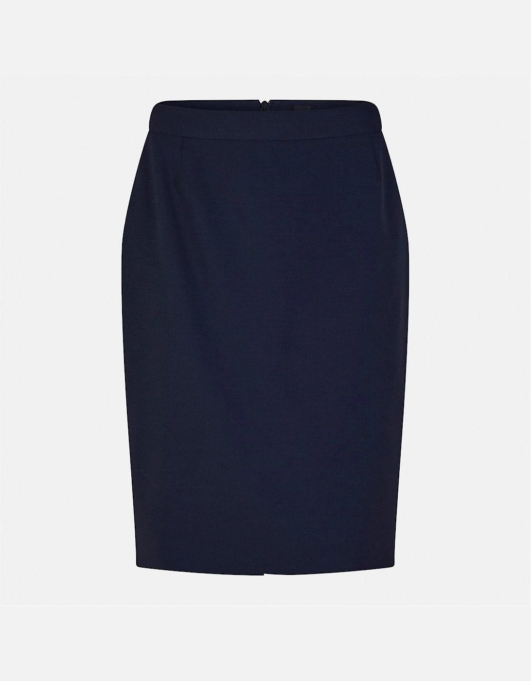 Hugo Boss Women's Navy Vilea Knee Length Pencil Skirt - Size: 12/32In