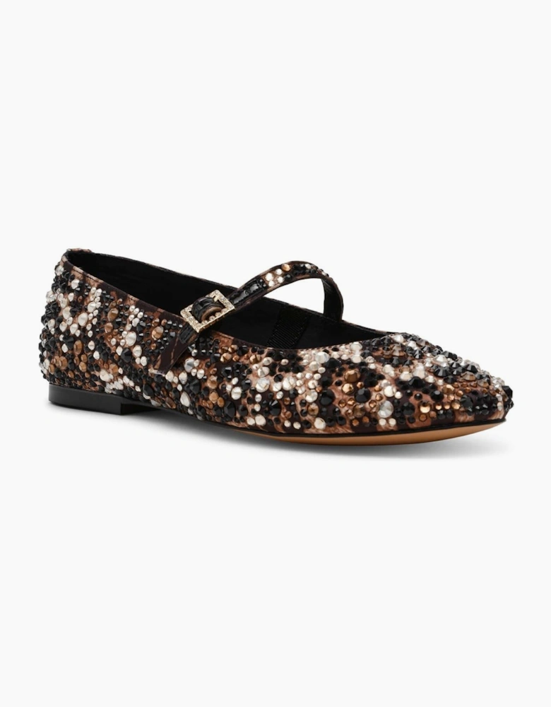 Brissa Leopard Ballet Pumps