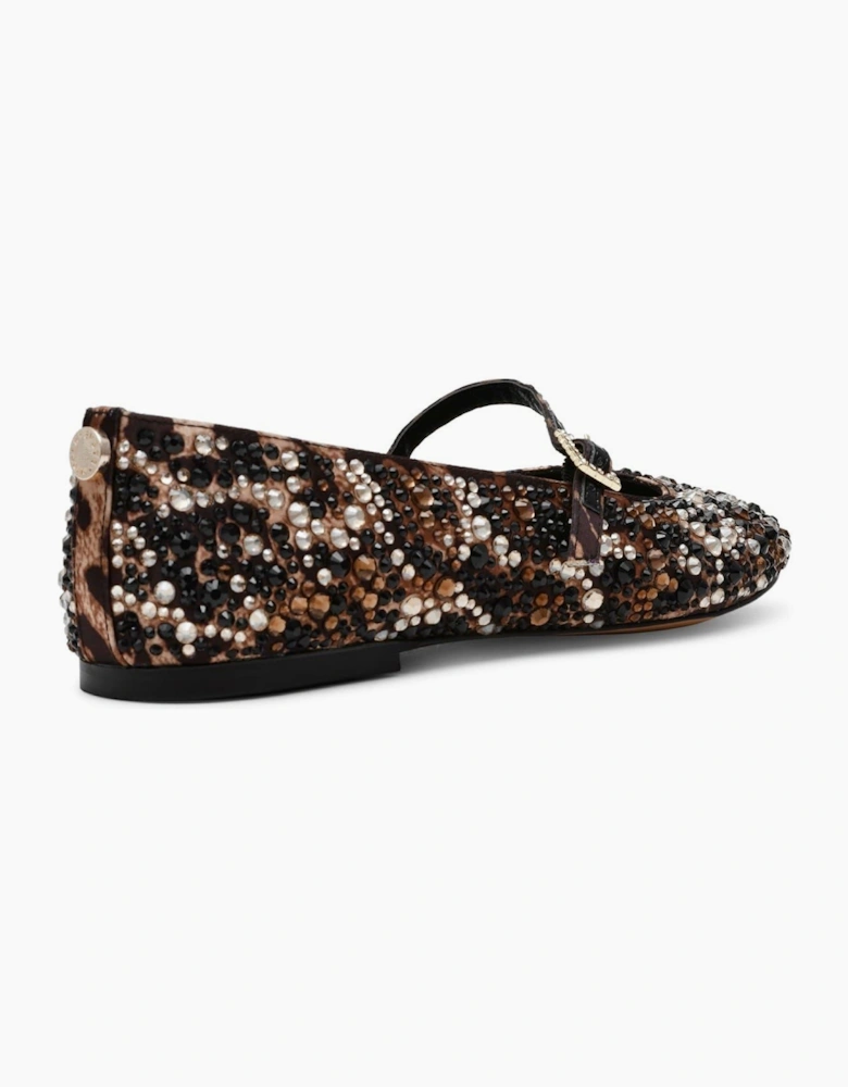 Brissa Leopard Ballet Pumps
