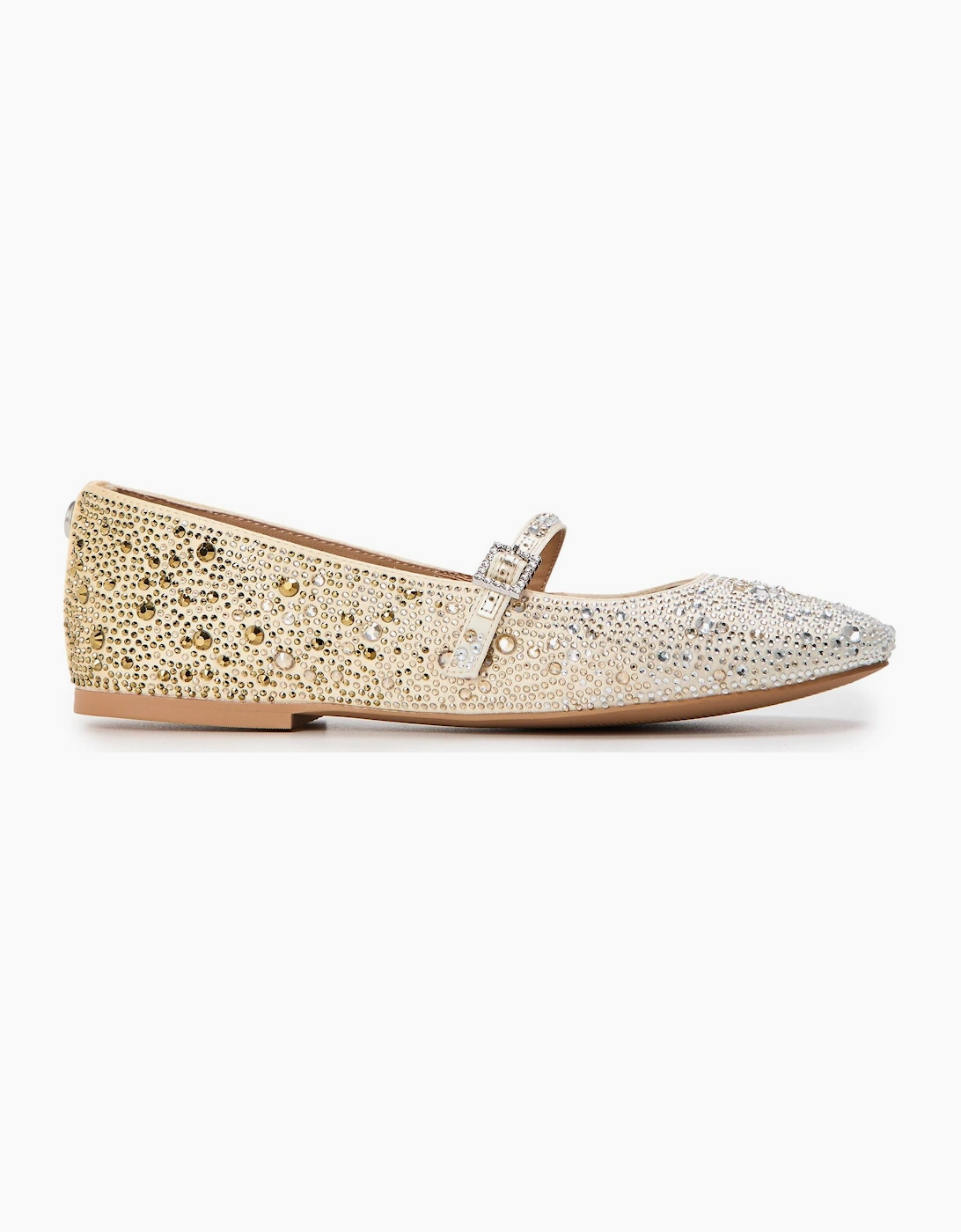 Steve Madden Women's Gold Brissa Leopard Ballet Pumps  5 Size 5