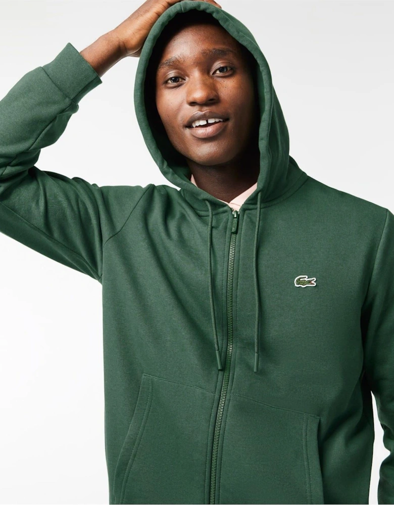 Zip Hooded Neck Long Sleeve Sweatshirt