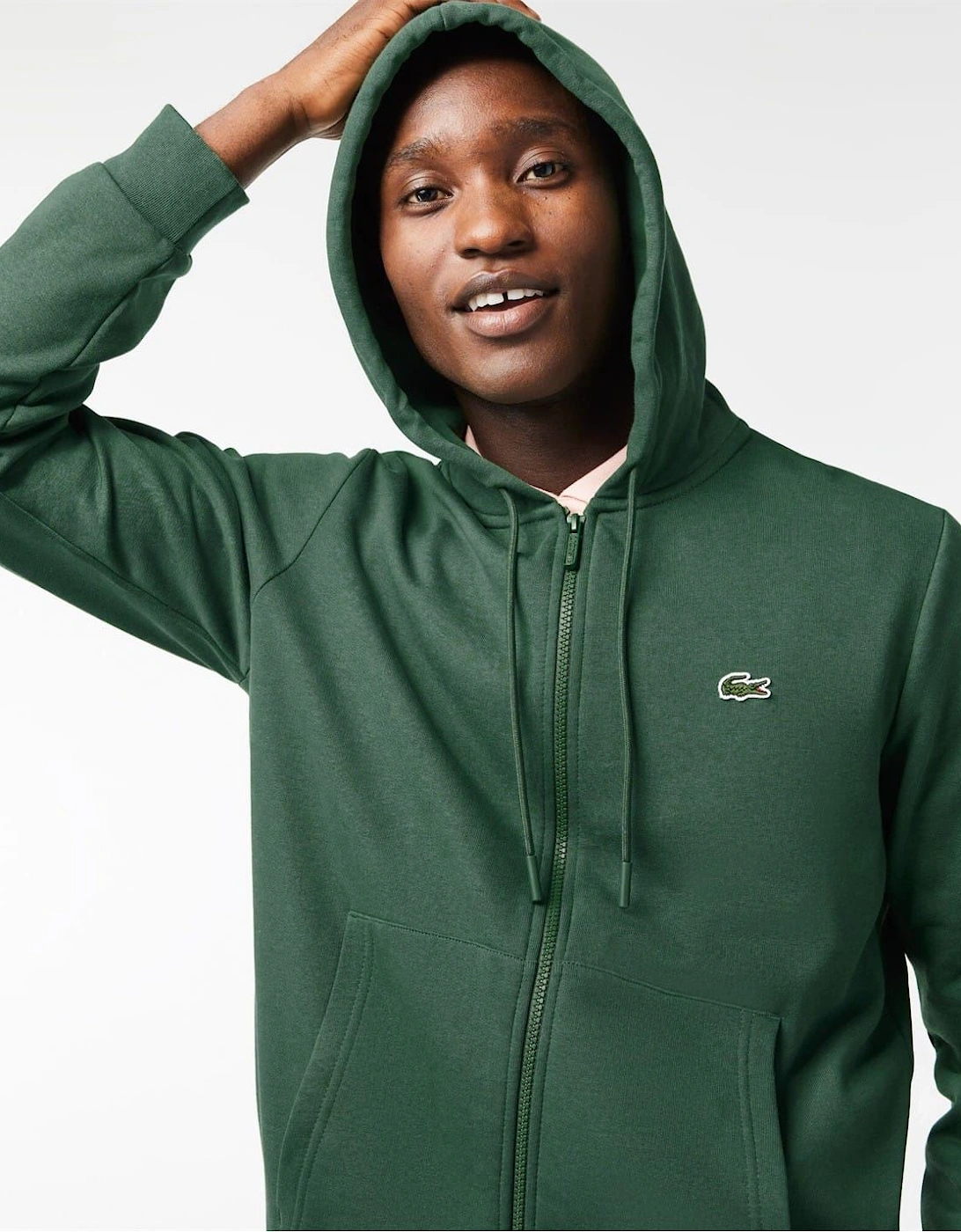 Zip Hooded Neck Long Sleeve Sweatshirt