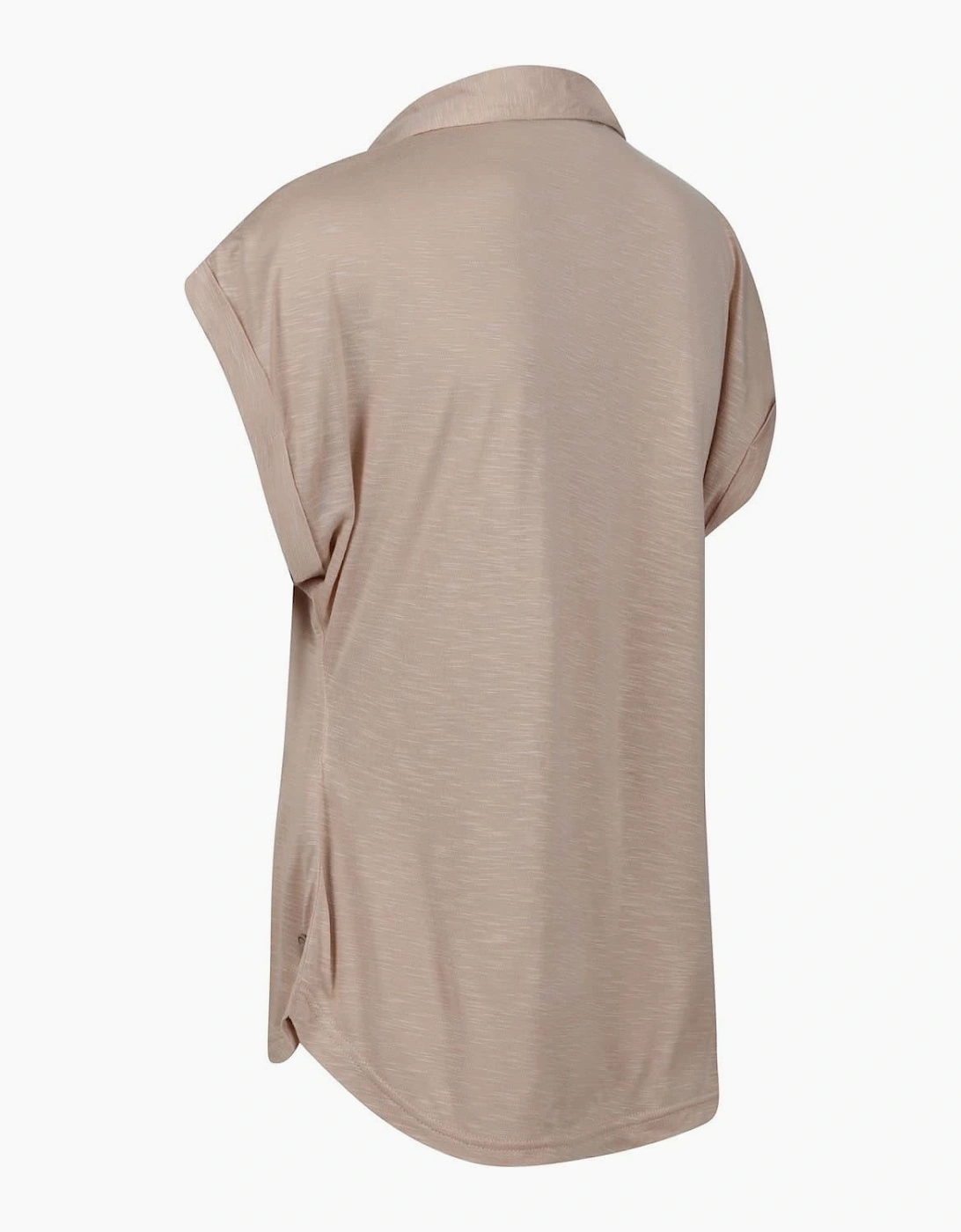 Collared Neck Short Sleeve Polo Shirt