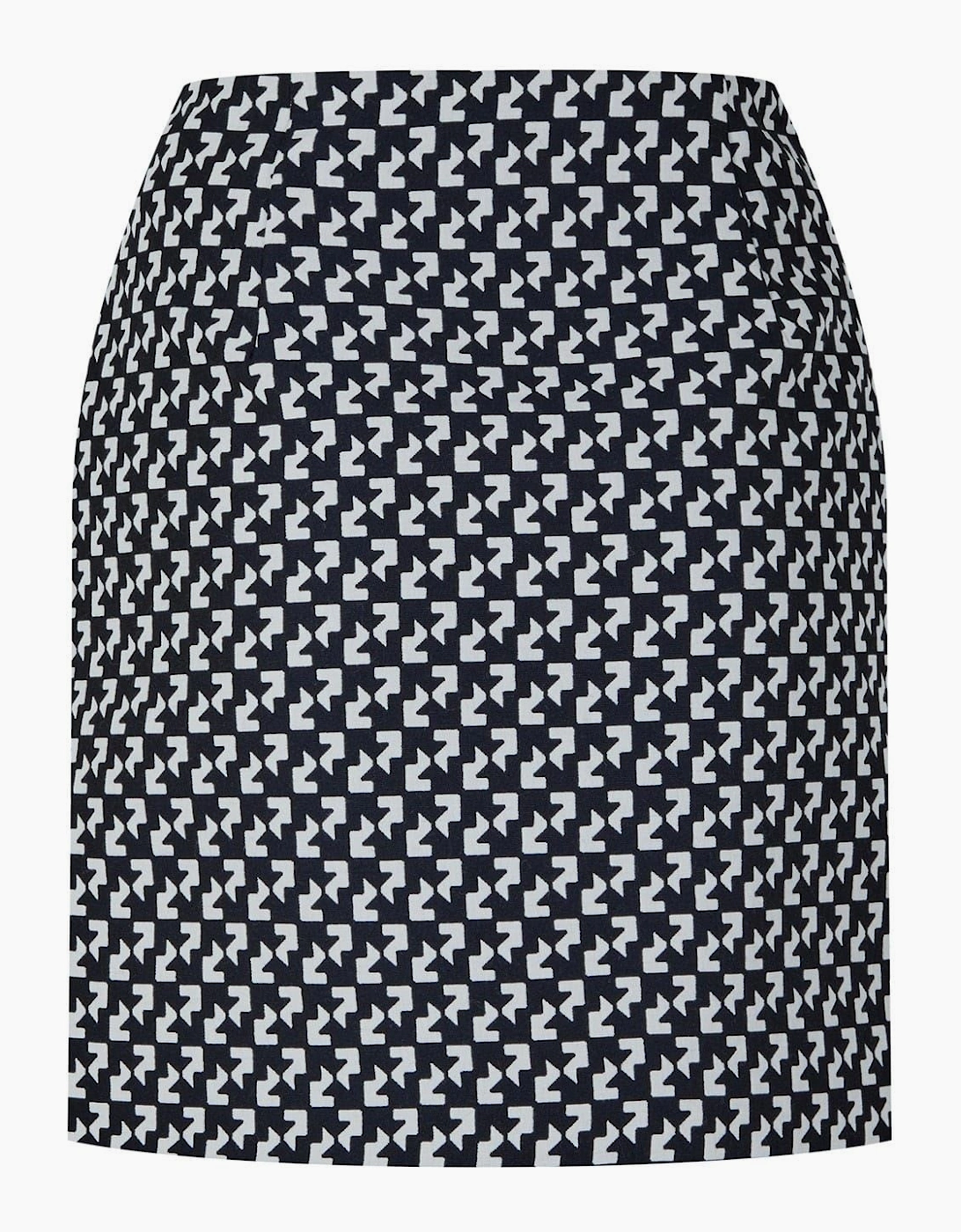 Mini Geometric Patterned Wrap Skirt