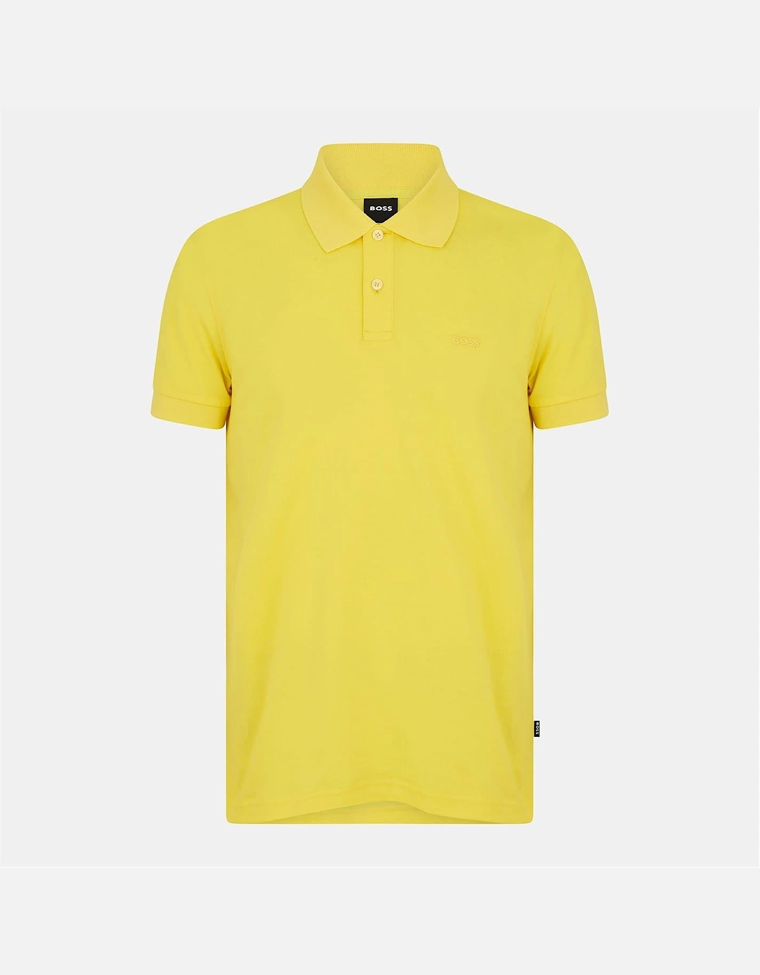 Hugo Boss Men's Yellow Firenze Short Sleeve Polo Shirt - Size: 42