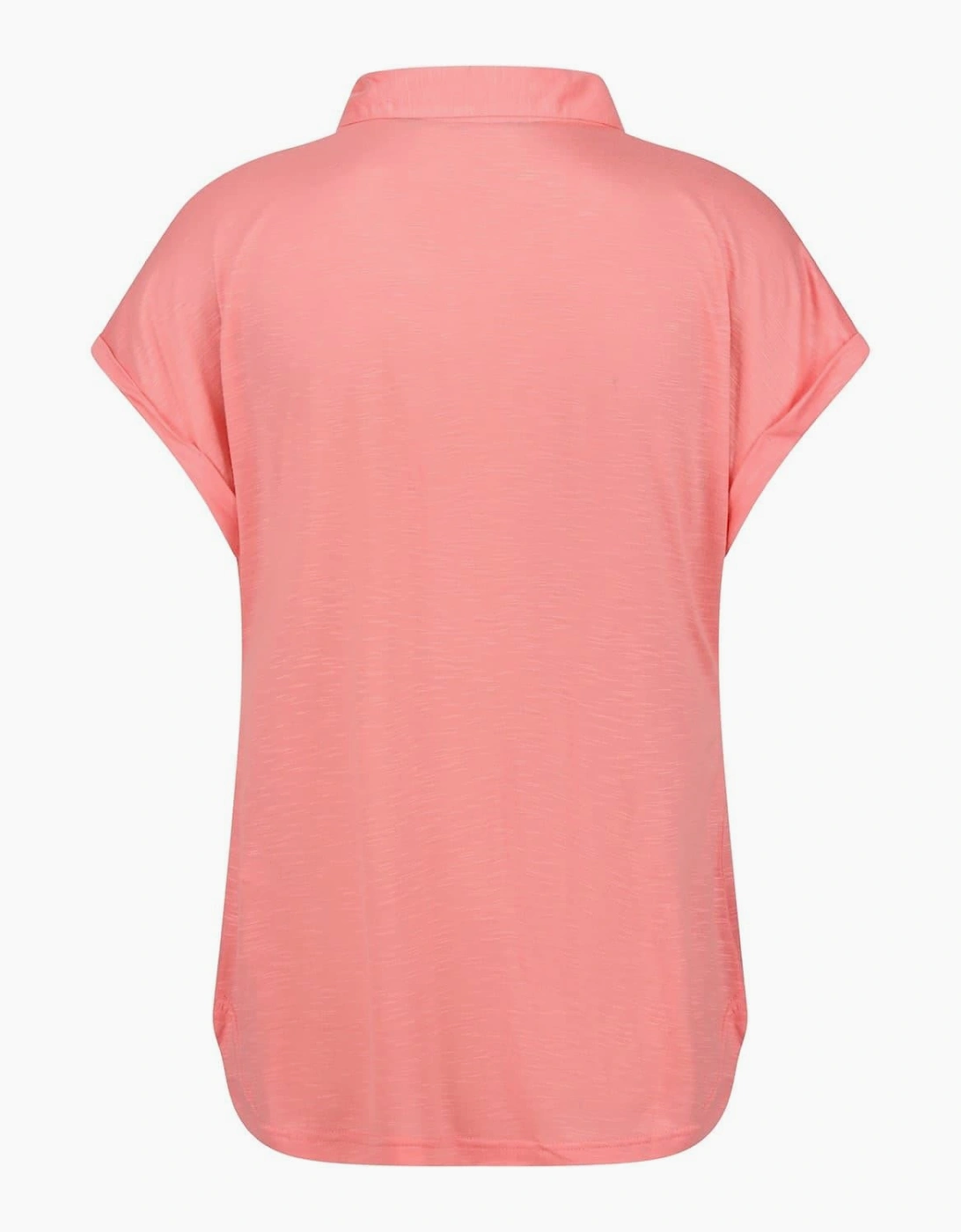 Collared Neck Short Sleeve Polo Shirt