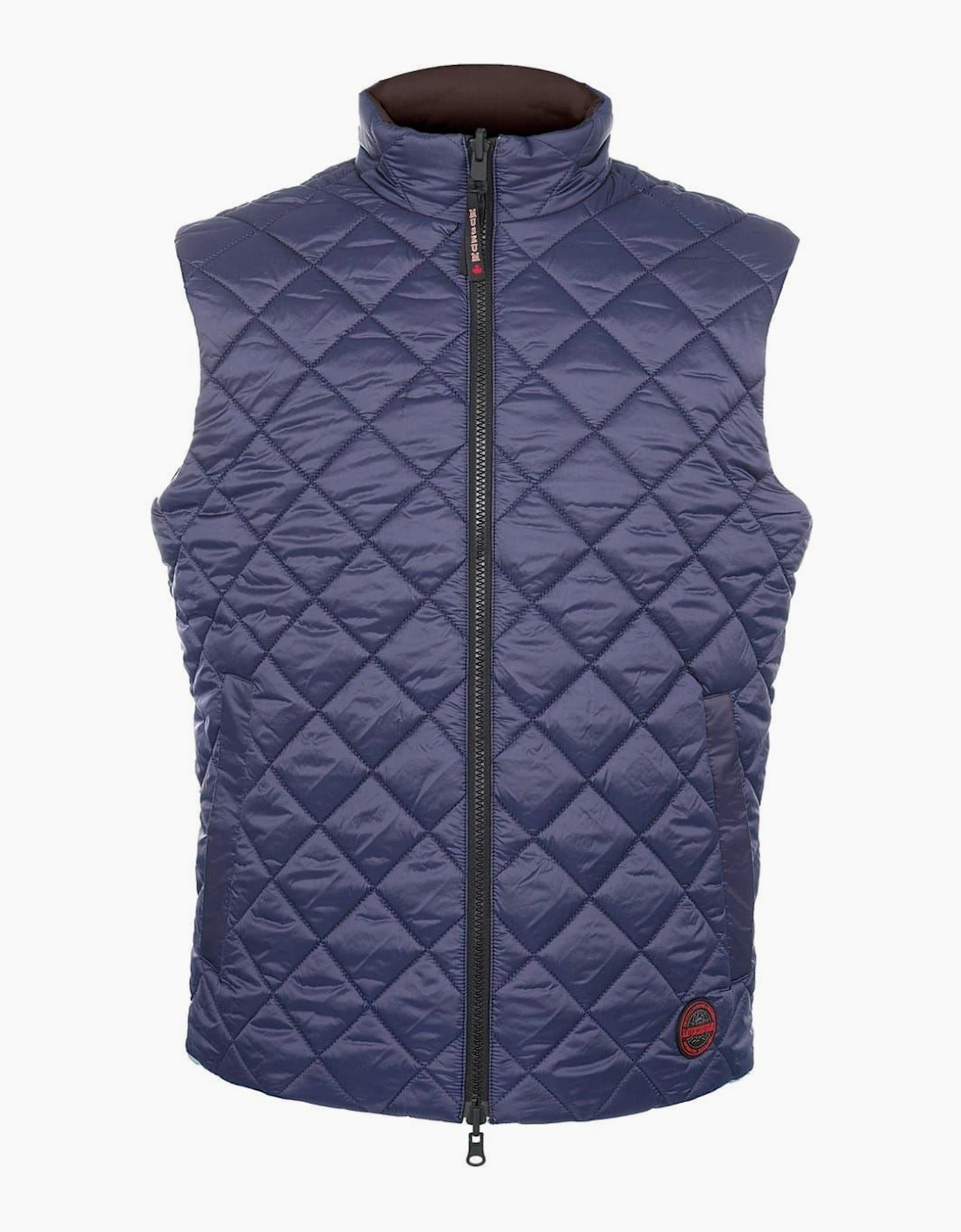 Plaid Patterned Full Zipper Zipped Pocket Waist Coat