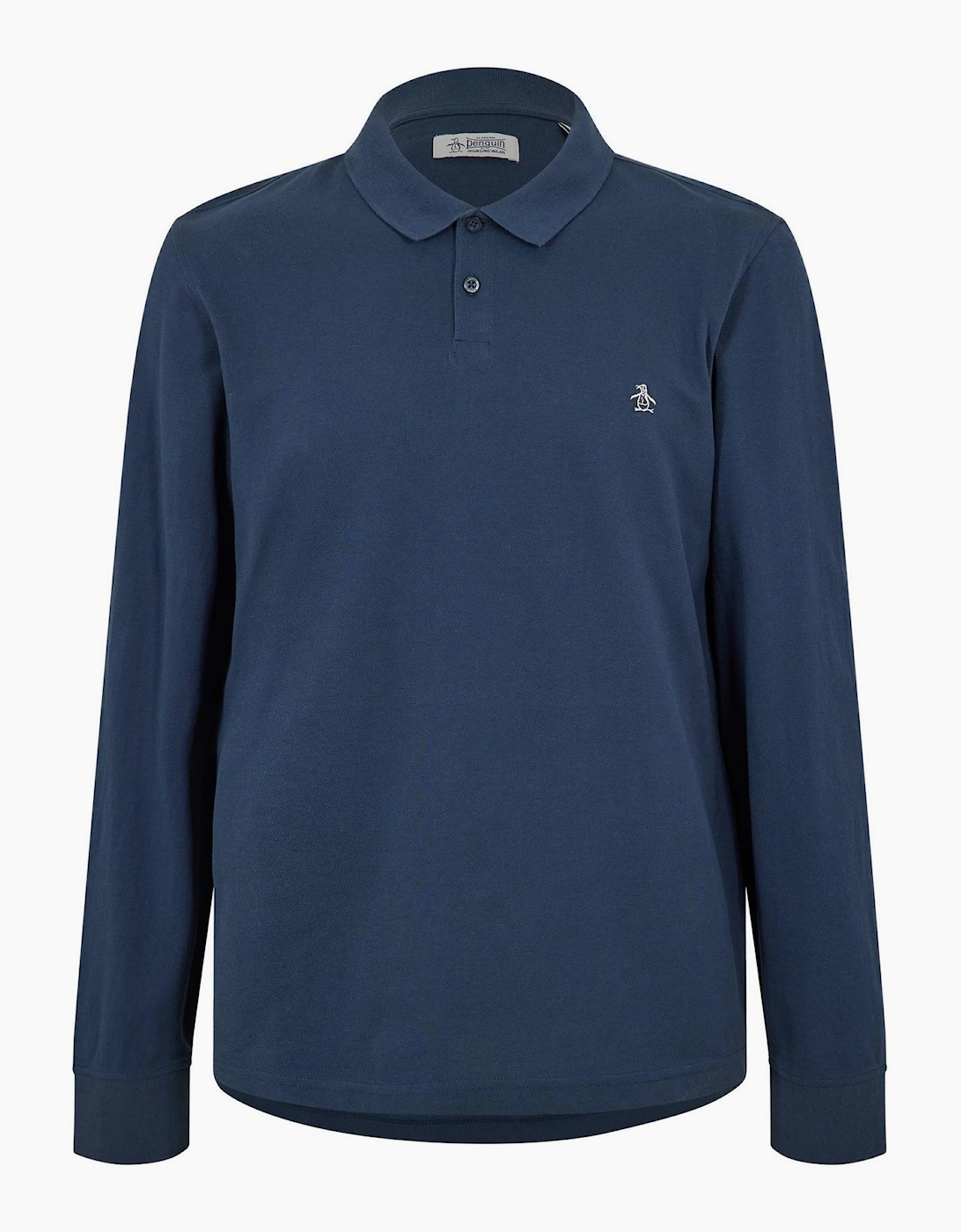 Cotton Long Sleeve Polo Shirt