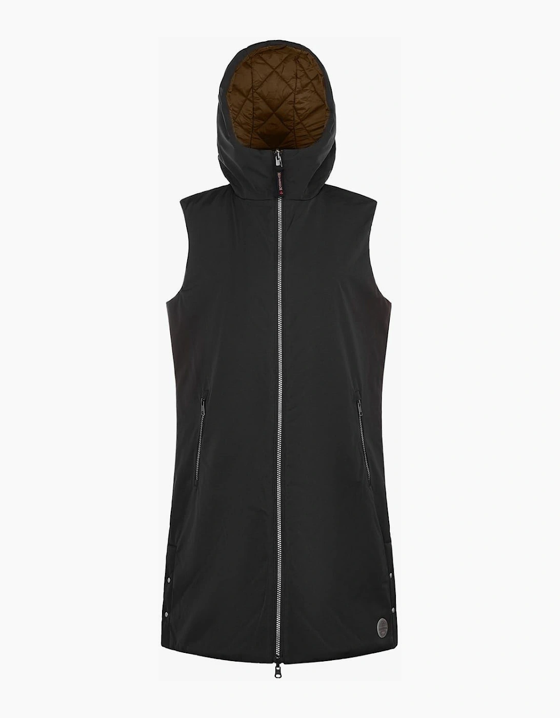 Solid Patterned Hooded Gilet, 7 of 6