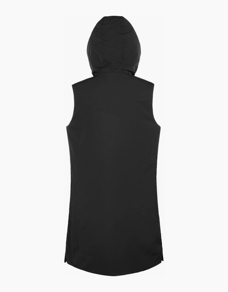 Solid Patterned Hooded Gilet