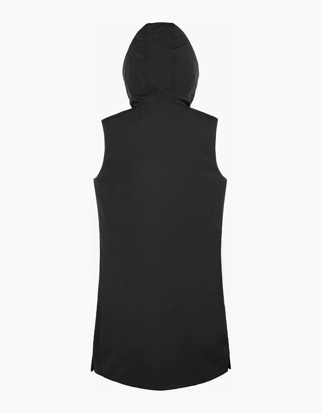 Solid Patterned Hooded Gilet