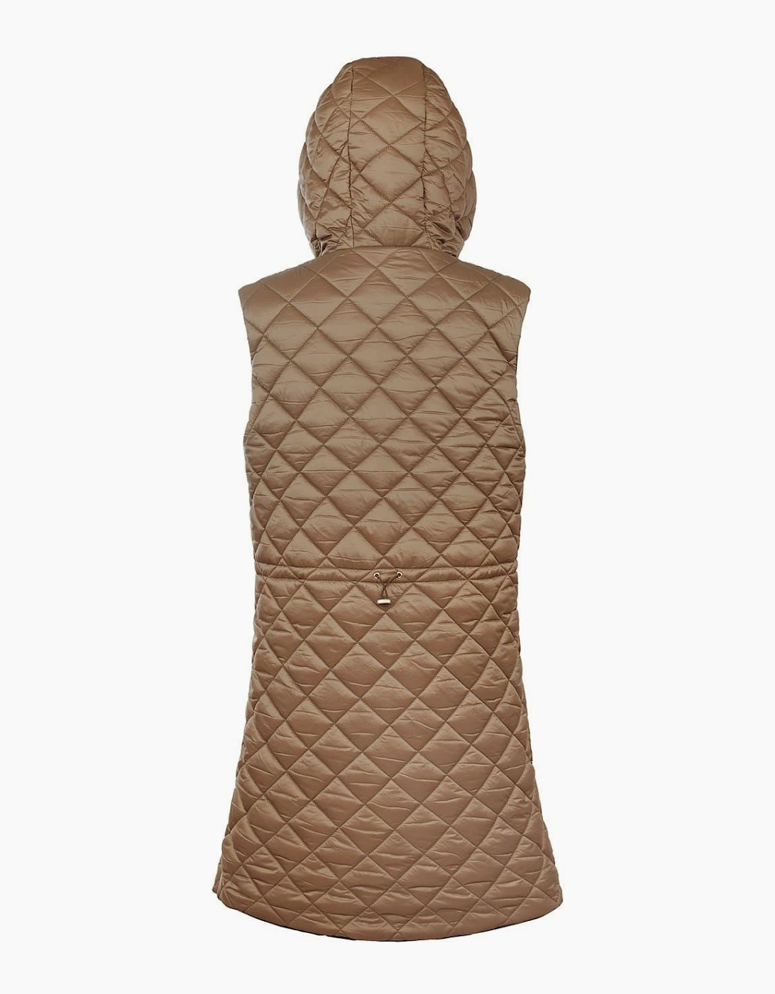 Solid Patterned Hooded Gilet