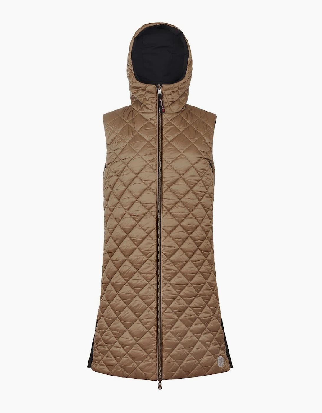 Solid Patterned Hooded Gilet