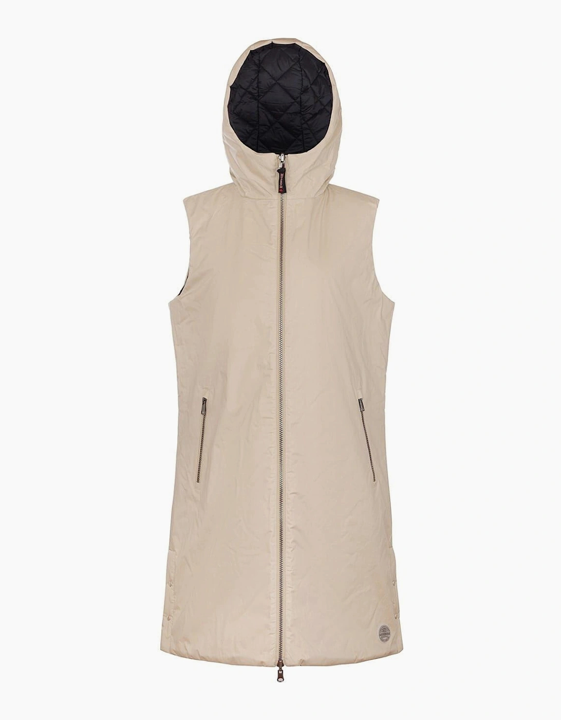 Solid Patterned Hooded Gilet, 7 of 6