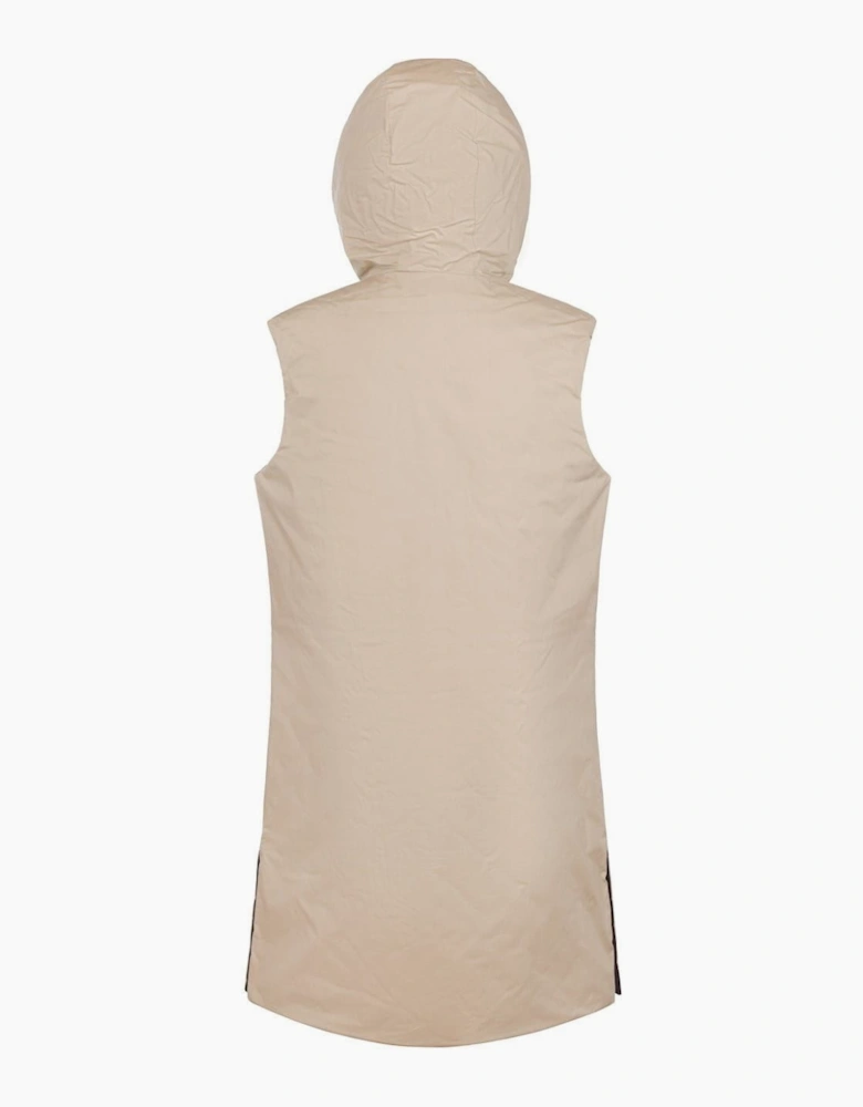Solid Patterned Hooded Gilet