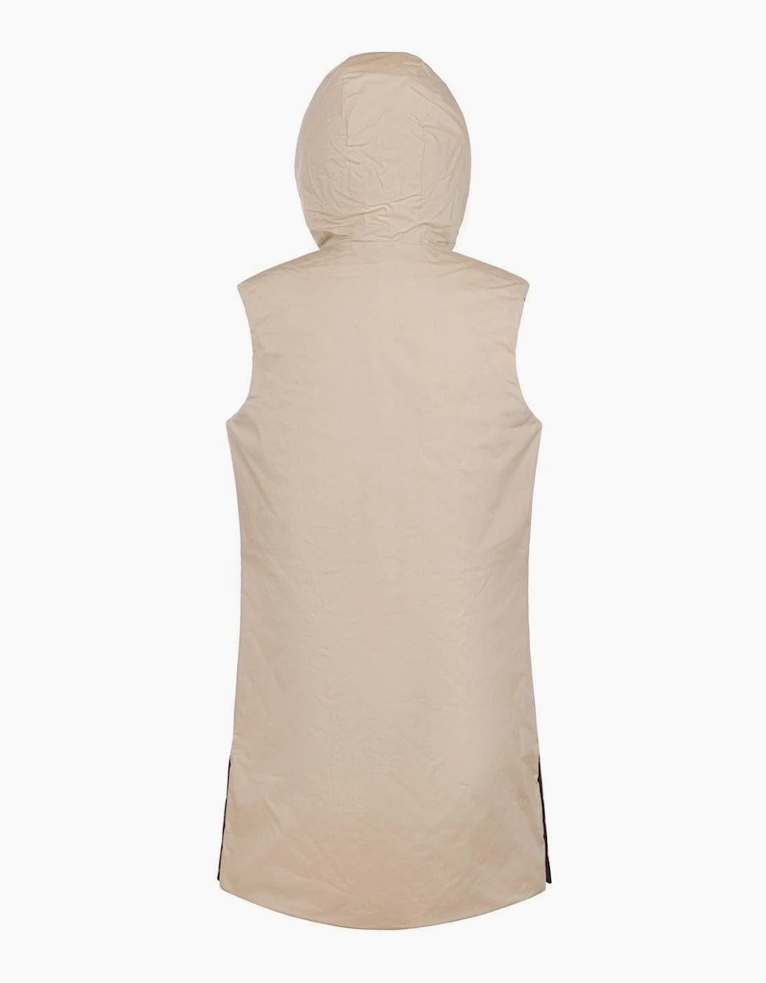 Solid Patterned Hooded Gilet
