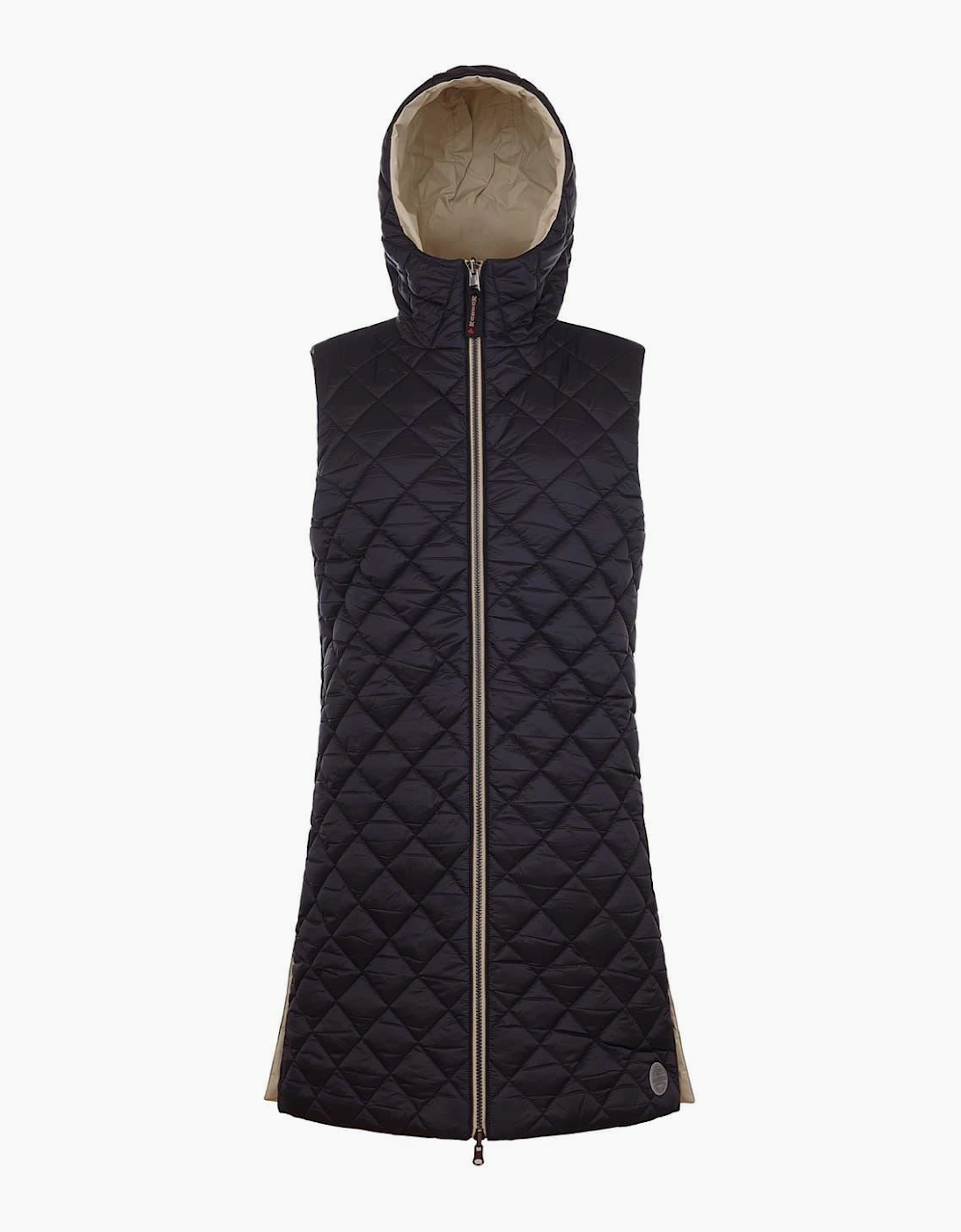 Solid Patterned Hooded Gilet