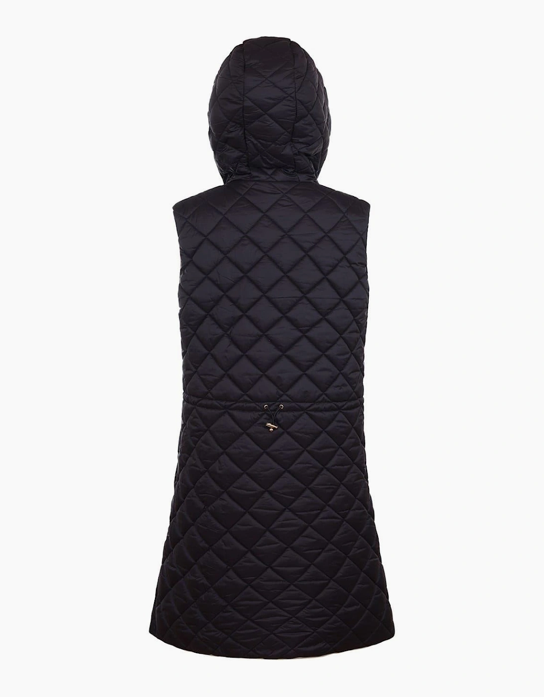 Solid Patterned Hooded Gilet