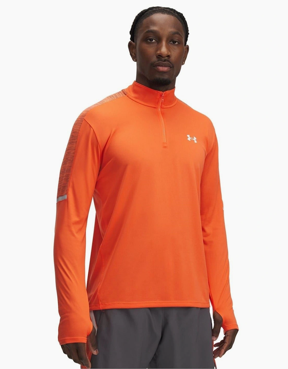 Tech Zip Neck Long Sleeve Sweatshirt, 4 of 3