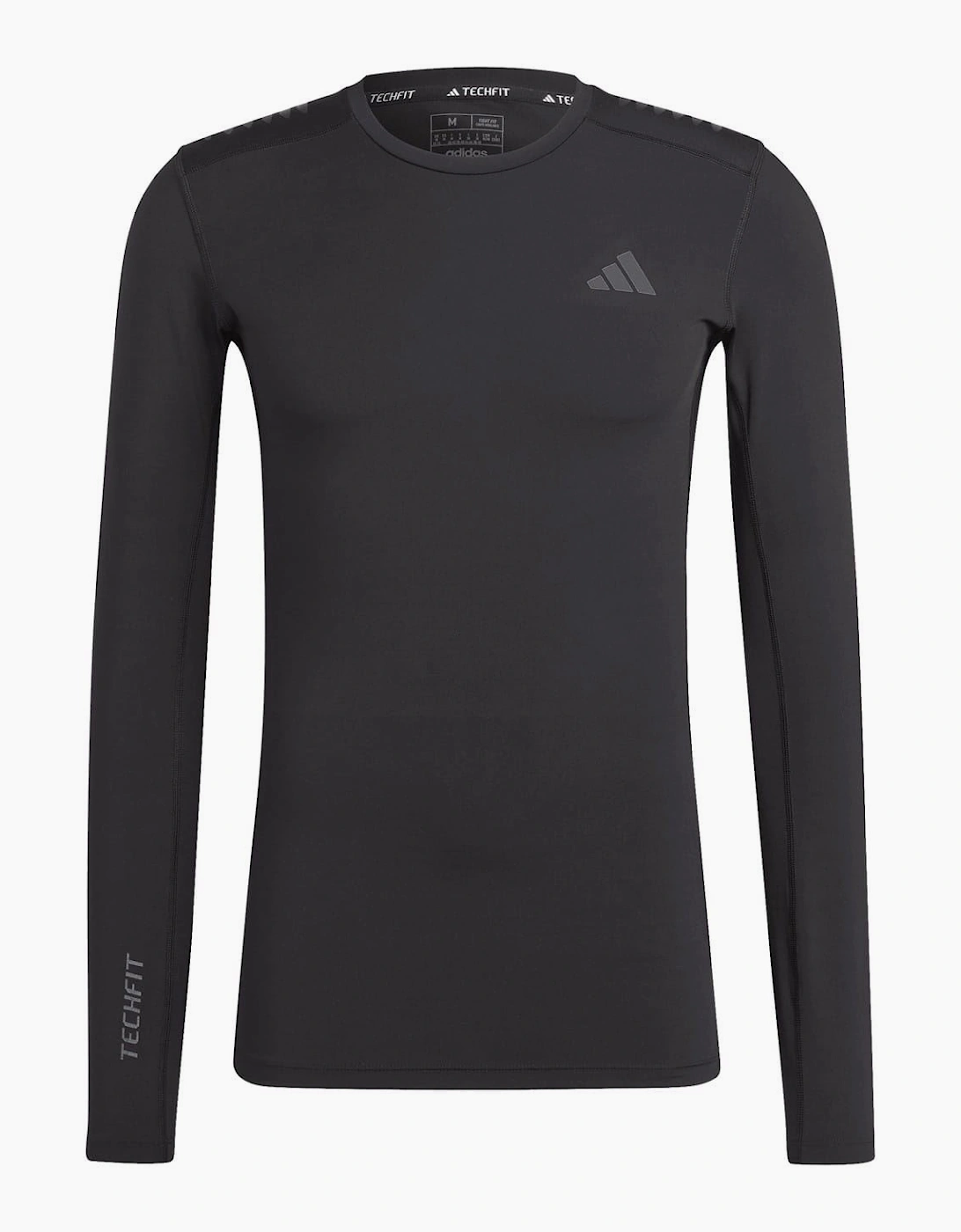 Compression Fit Crew Neck Long Sleeve Tech T-Shirt, 2 of 1