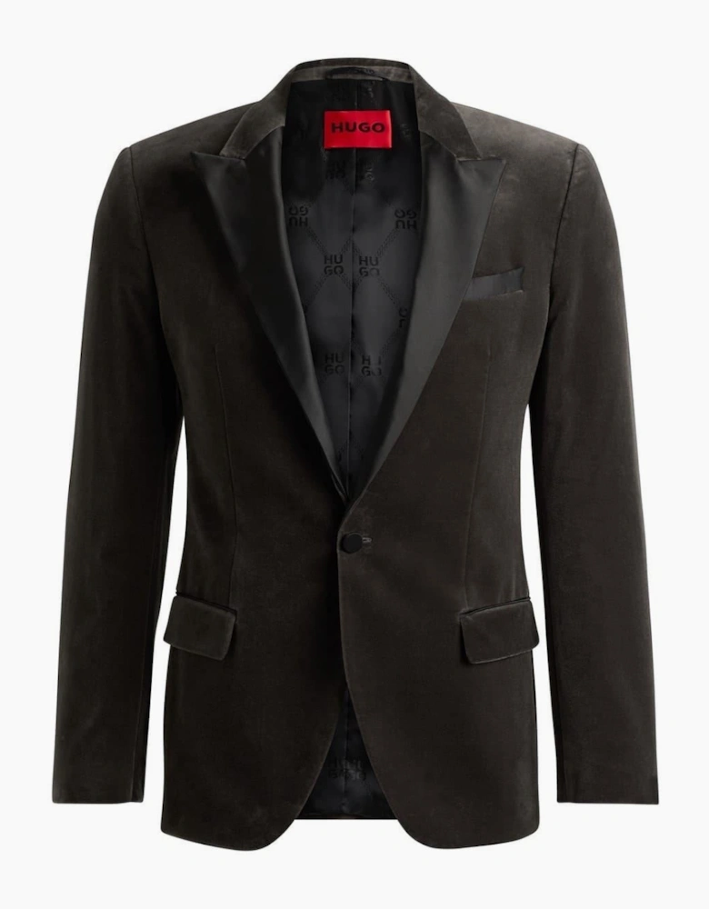 Regular Fit Solid Patterned Blazer