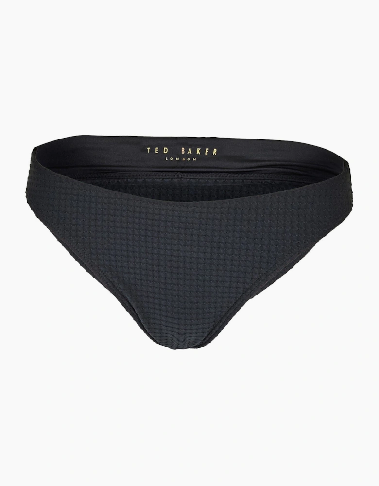 Textured Patterned Bikini Bottom