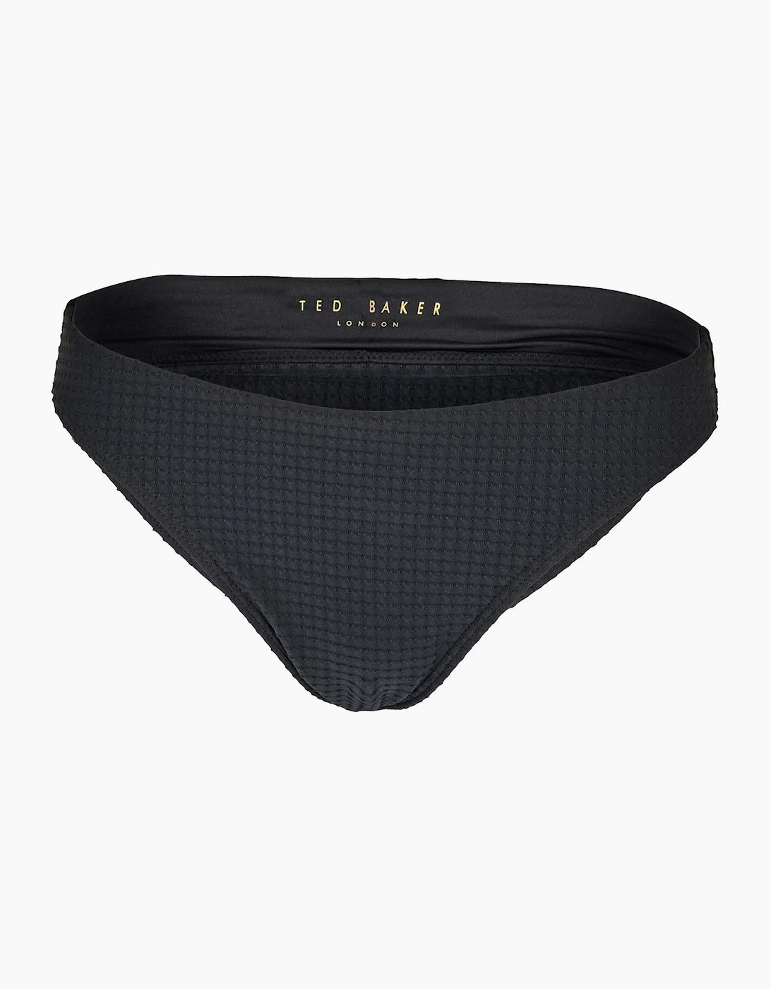 Textured Patterned Bikini Bottom