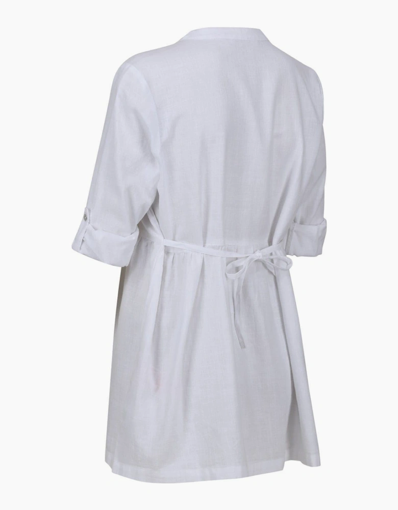 Notched Neck Relaxed Fit Shirt
